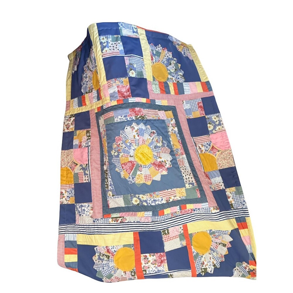 Beautiful colorful quilt. 49” x 66”
